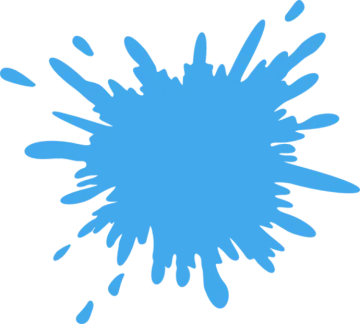 a blue paint splash on white background
