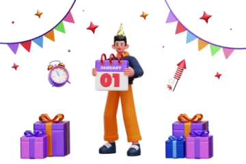 a man holding a sign that says happy 10th birthday