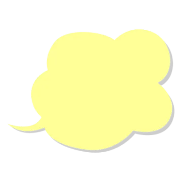 a yellow speech bubble