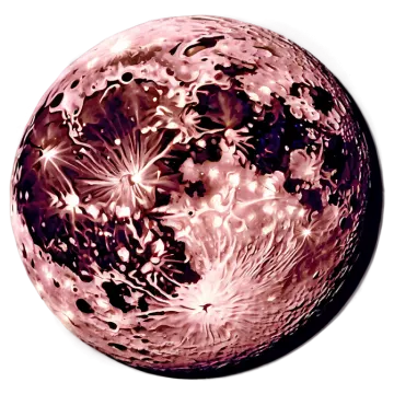 a pink crystal ball on a white background