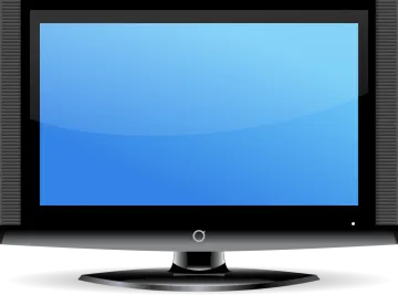 a computer monitor with blue screen