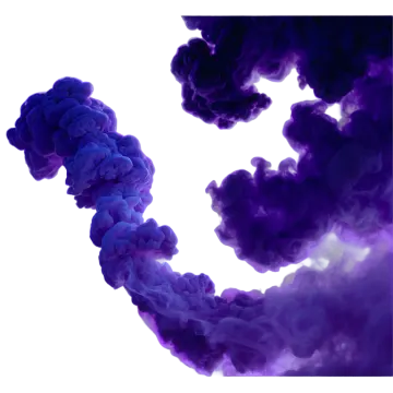 a cloud of purple smoke