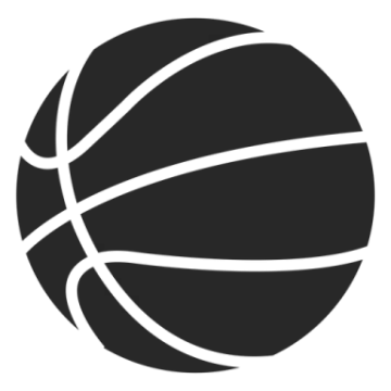 a black and white basketball ball