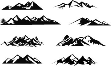 mountain silhouettes