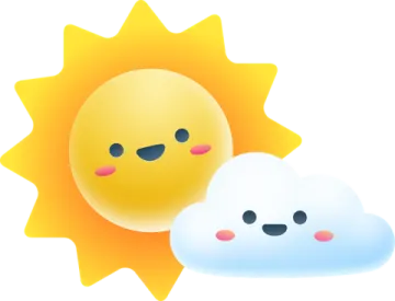 sun and cloud clipart