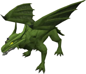 a green dragon flying through the air