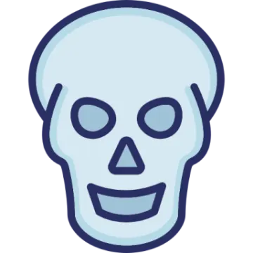 a skull icon