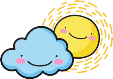 sun and cloud clipart