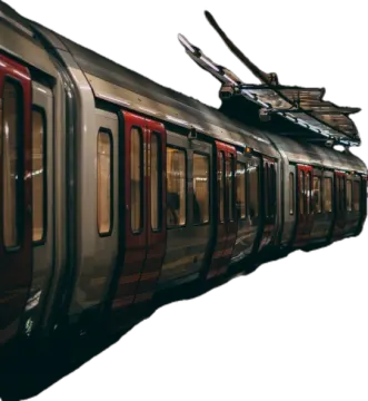 a train on the tracks