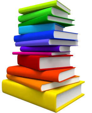 a stack of books