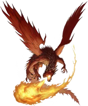 an image of a fire breathing dragon