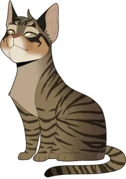a cat sitting down with its eyes closed