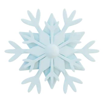 a blue snowflar on a white background