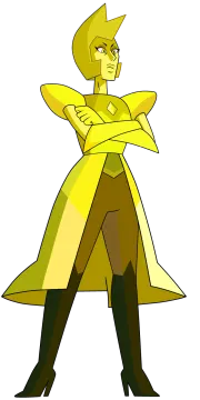 an image of a man in a yellow cloak