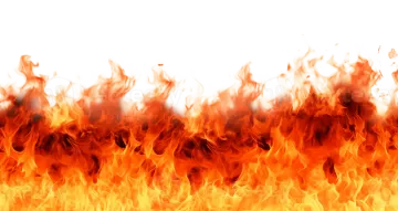 fire flames on a white background