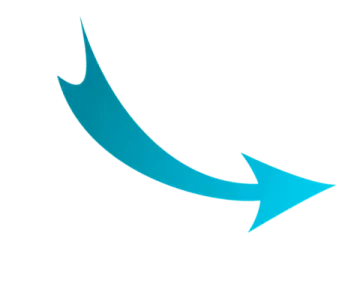 a blue arrow pointing up to the right