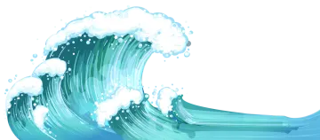a big wave in the ocean