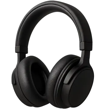 a pair of headphones on a white background