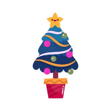 a christmas tree with a star on top