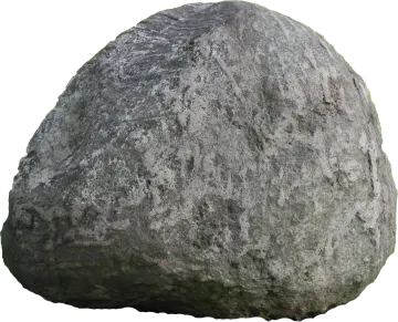 a large rock on a white background
