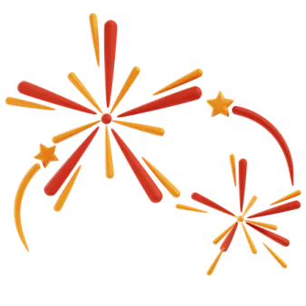 a group of red and yellow arrows on a white background