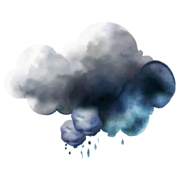 a watercolor painting of a cloud