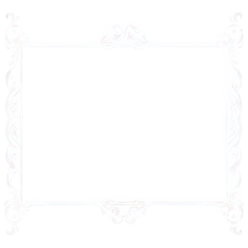 a white frame with a floral pattern
