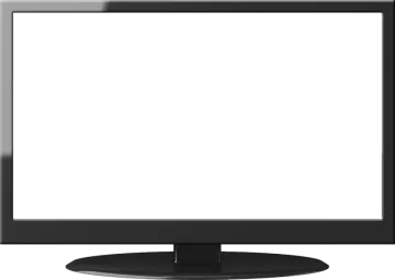 a computer monitor with a blank screen