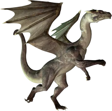 a 3d illustration of a flying dragon