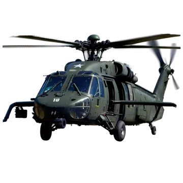 a military helicopter flying in the sky