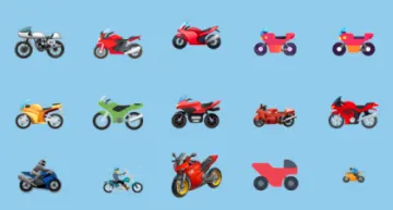 a bunch of different types of motorcycles