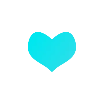 a blue heart on a white background