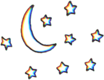 a group of stars and crescents on a white background