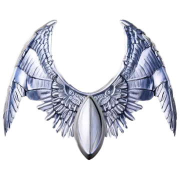 an image of a silver angel wings