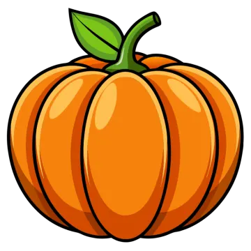 a pumpkin on a white background