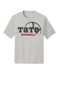 a gray t - shirt with the word baseball on it