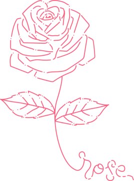 how to draw a rose step by step