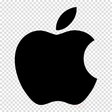 an apple logo on a transparent background