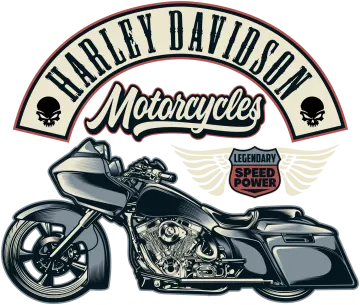 a motorcycle with the words harley motorcycles on it