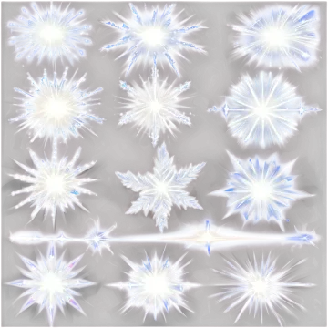 a bunch of snow flakes on a gray background