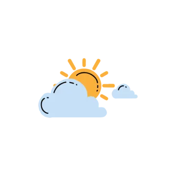 the sun is shining behind a cloud
