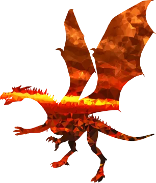 a fire breathing dragon