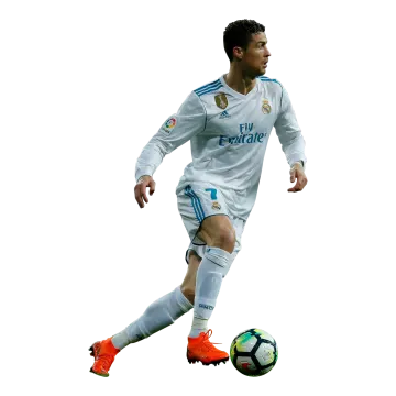 a man in a white shirt kicking a soccer ball