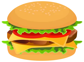 a hamburger clipart