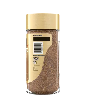 a jar of coffee beans on a white background