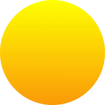 a yellow circle on a white background