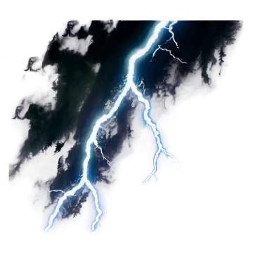 two lightnings in the sky