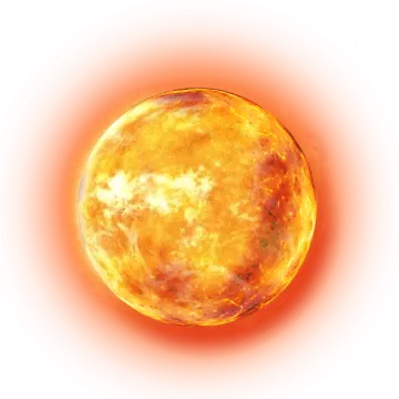 an image of the sun on a white background