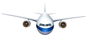 an airplane on a white background