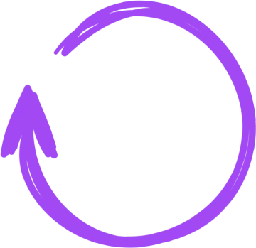 a circle with an arrow in the middle